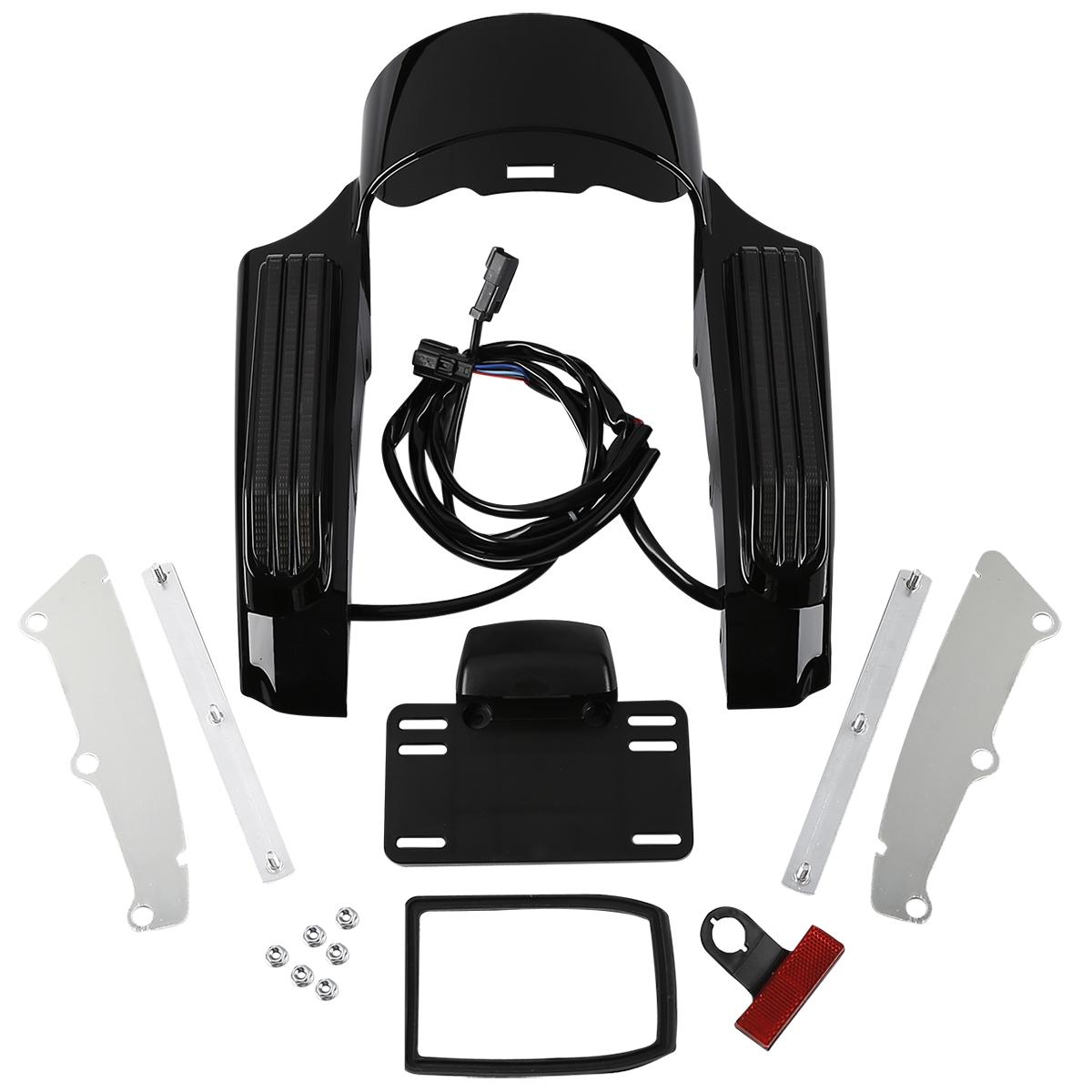 Motorcycle LED Rear Fender Fascia For Harley Touring Road King Glide FLHR FLTRX 2014-2024