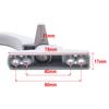 Rotating Movement Handle Secure Closing Aluminum Alloy