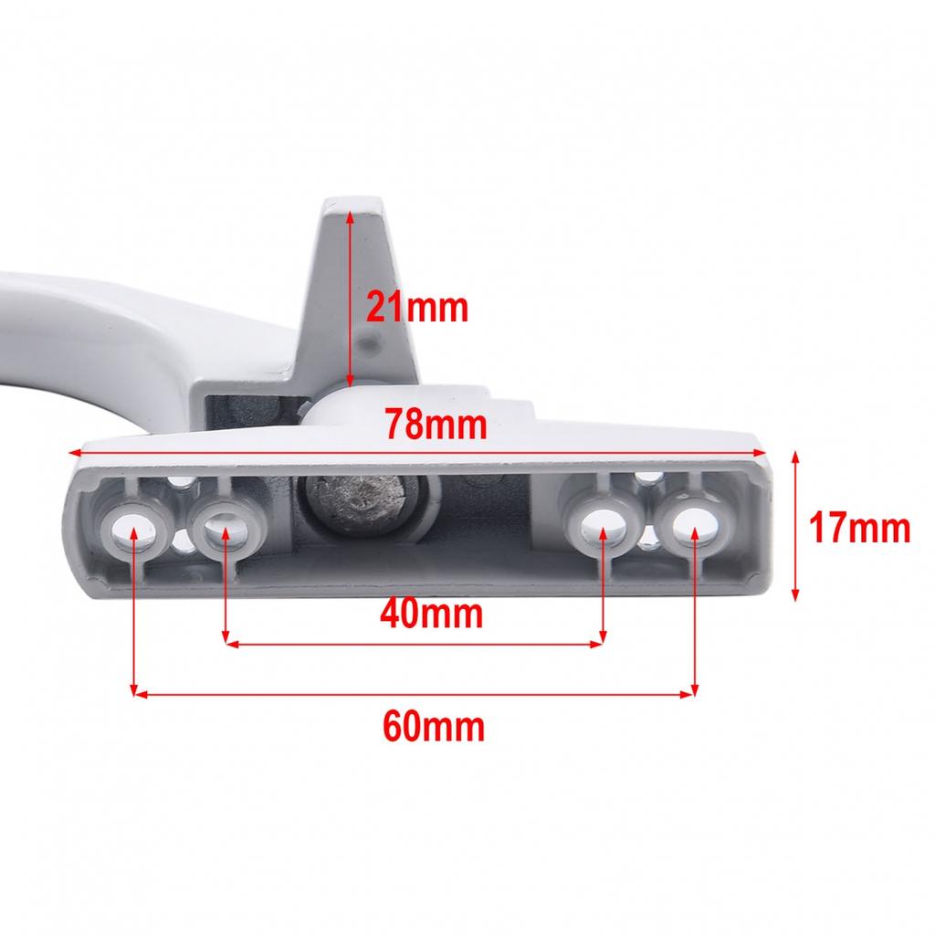 Rotating Movement Handle Secure Closing Aluminum Alloy