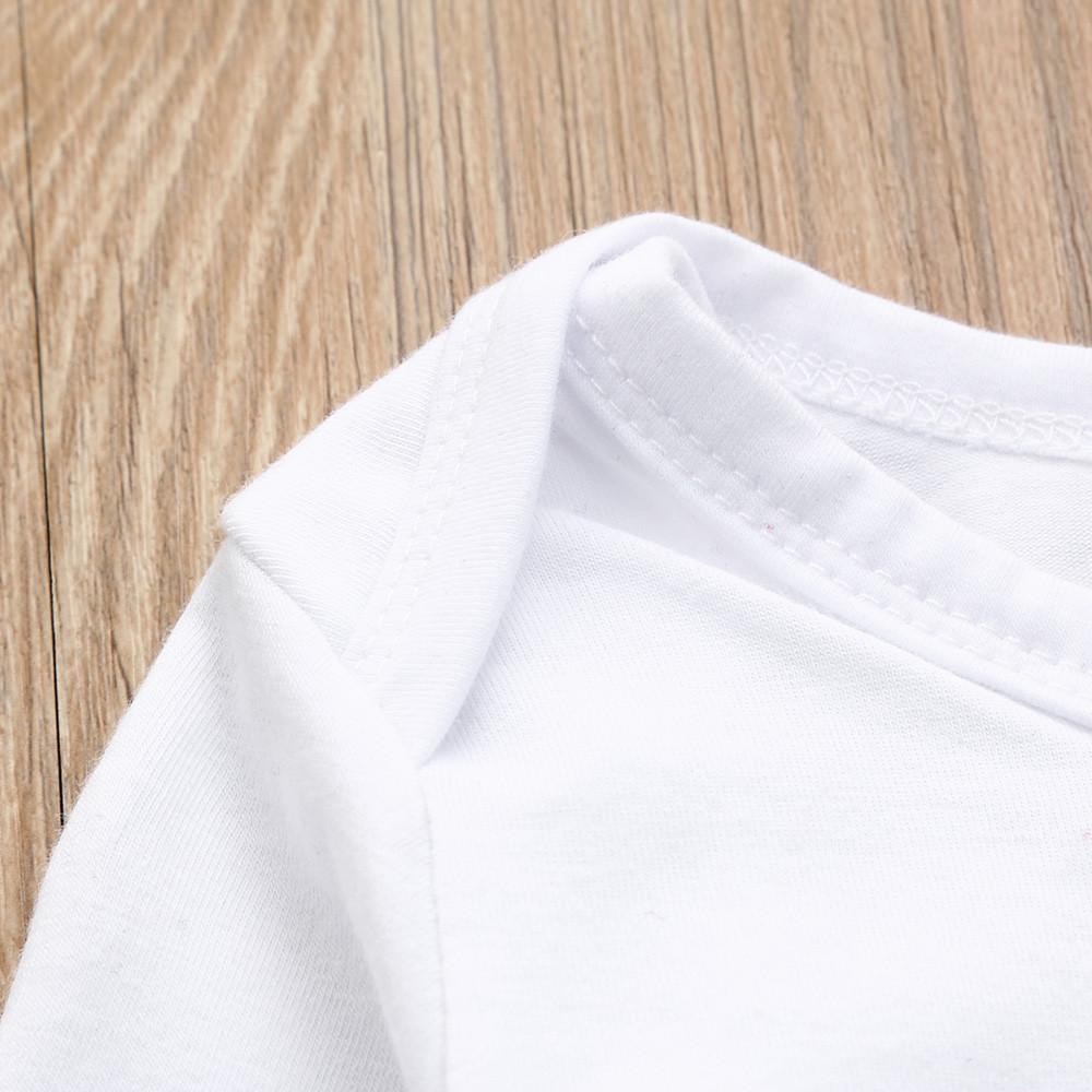 Novorozenecká kojenecká dívčí kombinéza Legíny Letter Romper 3ks Outfits Set