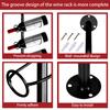 5 Pack Iron Wall Mount Wine Rack Wine Holders Kitchen Assembled Display Stand Organizer Storage Bar Wine Cabinet Wine Bottle Rac