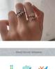 Japanese Korean Daily Commute Flower Leaf Adjustable Butterfly Ring - Women's Retro Light Luxury Fashion Accessory
