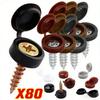 80pcs Nails Screw Caps Plastic Protective Covers Car Nuts Decorative Cover Self-tapping Screw Folding Cap Furniture Hardware