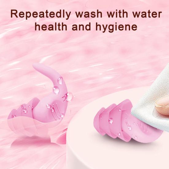 Earplugs for Sleeping Noise Cancelling Soft Reusable Silicone Earplugs Waterproof Noise Reduction Earplugs for Concert Swimming Study Loud Noise