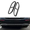 Black / Silver Rear Dual Exhaust Pipe Sticks Covers For Mercedes Benz S Class W221 W222 C217 A217 S400L S450L S500L