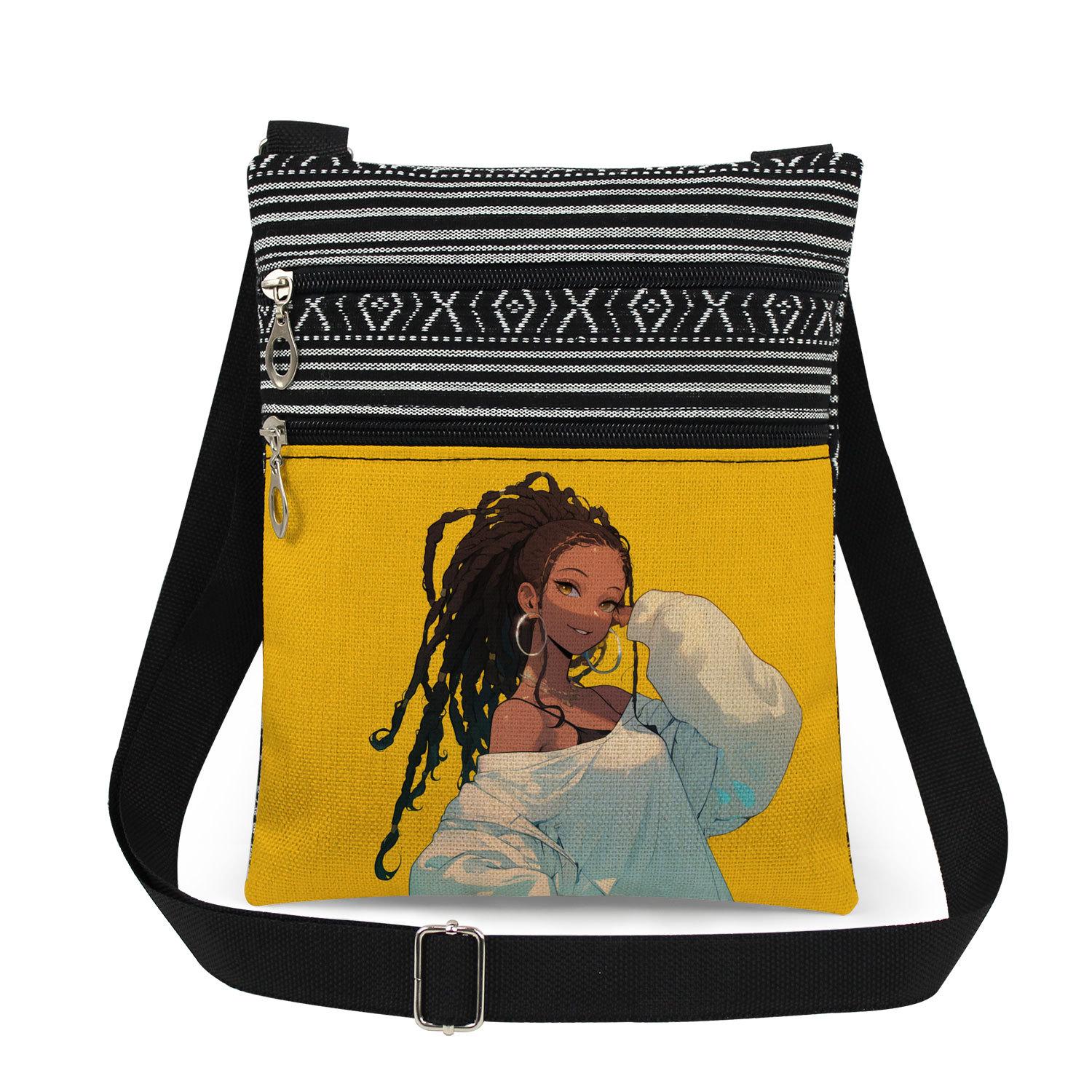 1PC Cute girl Print Tote Bags Women Shoulder Handbags Postman Package 6901 KTB