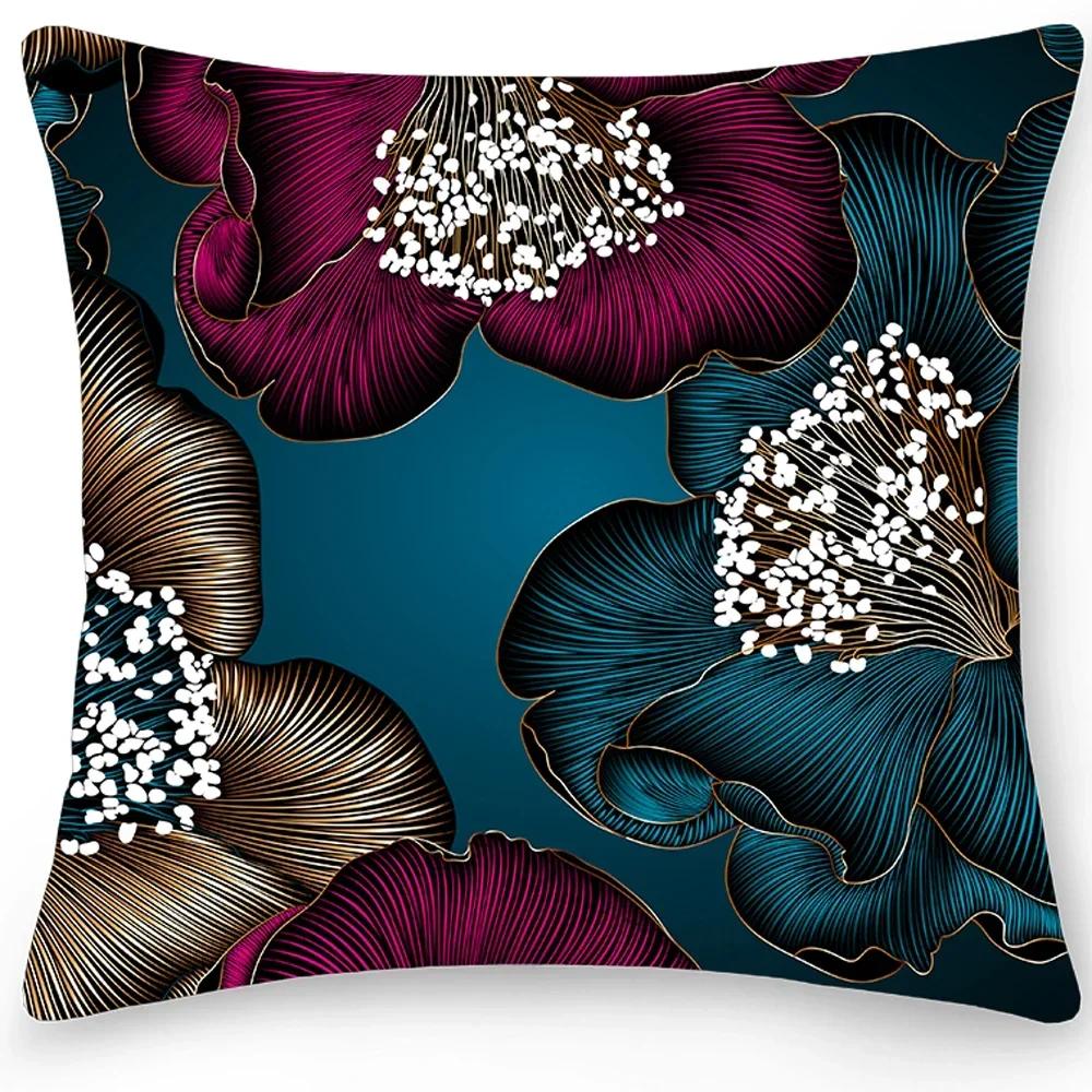 

Главная Наволочка Автомобиль Диван Подушка Чехол Декор Роскошный Большой Цветок Печатный Двусторонний 66x66cm серебряный