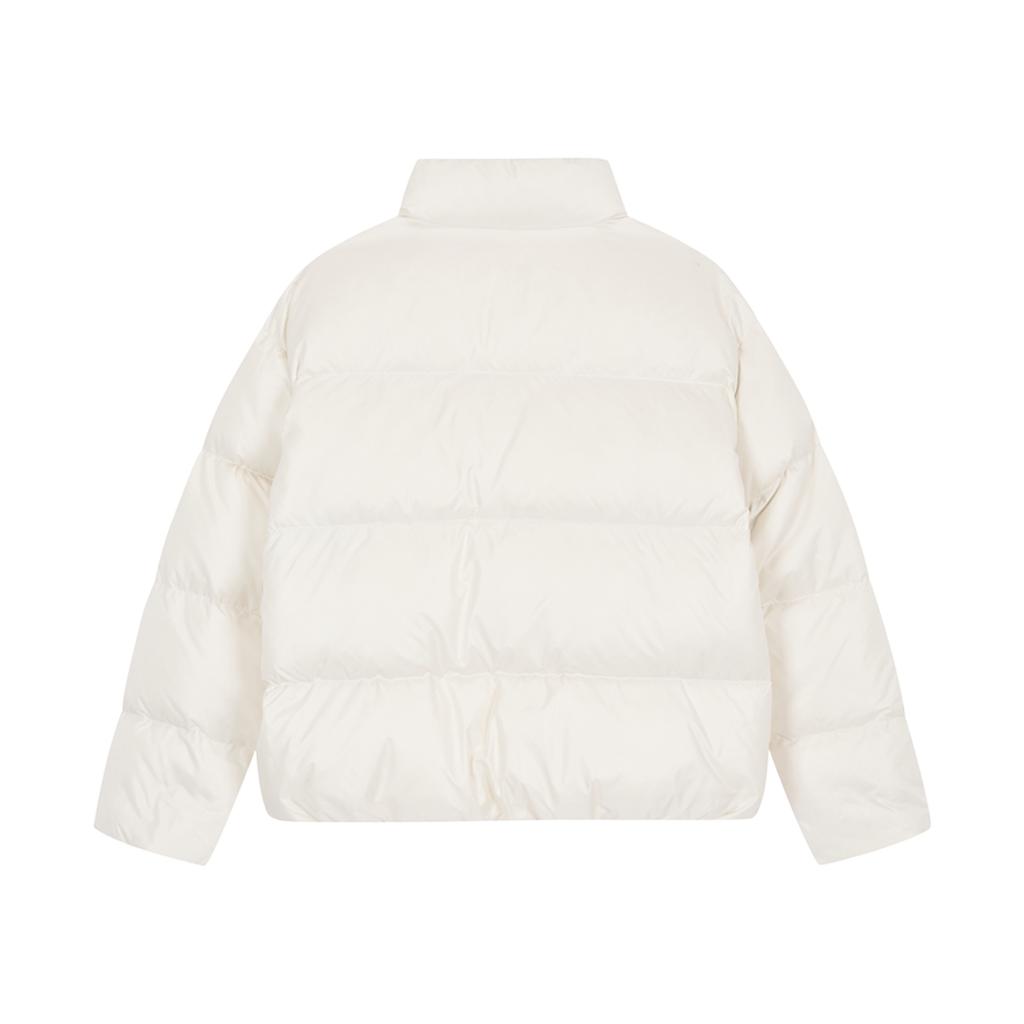 Calvin Klein Jeans Short Bread Jacket Loose Two-Way Zipper Cotton Jacket Unisex Jackets Ivory J400468YBI