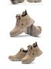 Men's Steel Toe Work Boots - Four-Season, Anti-Smash, Puncture-Resistant, Durable Construction Safety Shoes