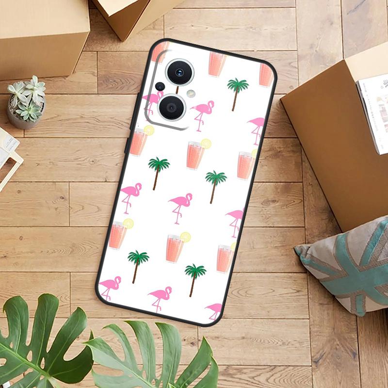 Stars Space Palm Trees Phone Case For OPPO Reno 14 13 12 11 F 10 Pro 8T 7 8 Lite OPPO Find X8 X6 X5 X9 Pro Cover