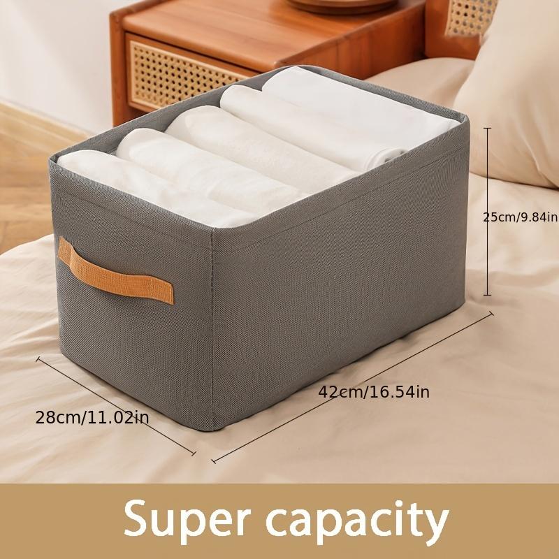 Wardrobe Clothes Storage Container with Handle, Lightweight Versatile Organizer, Space Saving Box