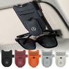 PU Leather Car Glasses Clip Multifunction Sun Visor Magnetic Eyeglasses Clip For Mercedes Benz A B C E V R-Class A45 C43 CLA GLA ML6