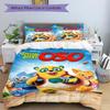 Special Agent Panda Print 3Pcs Bedding Set,Duvet Cover with 2 Bedro,Pillowcase Home Birthday Gift