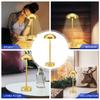 LED Cordless Table Lamp Rechargeable Touch Table Light Stepless Dimmable Portable Desk Lamp for Restaurant Bedroom Patio