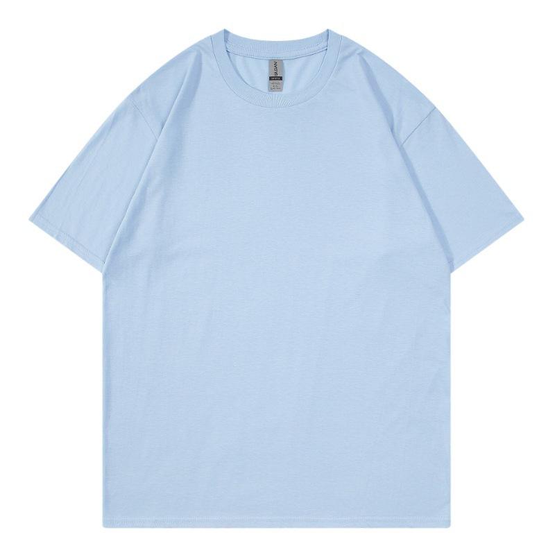Short Sleeve Men's Cotton T-Shirt Summer Casual Men's Top Short Sleeve Summer Solid Color T