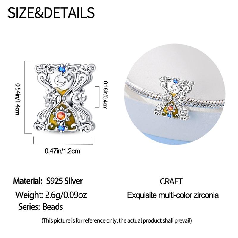 Copper Colored Zircon Star Moon Tarot Beads Suitable For Panoriginal Bracelet Diy Birthday Jewelry Gift