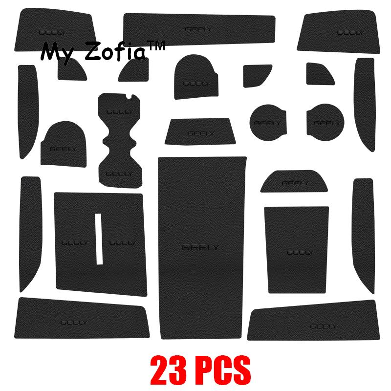 For Geely Cityray 2024 2025 Boyue Car Anti-Slip Door Groove Mats Gate Slot Pad Mat Non-Slip Pad Water Protect Auto Accessories
