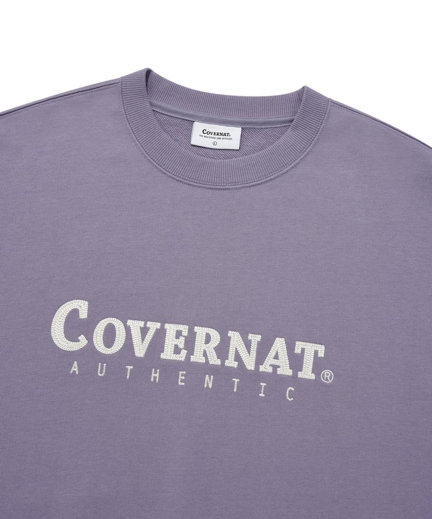 COVERNAT Authentic Logo Sweatshirt Lavender