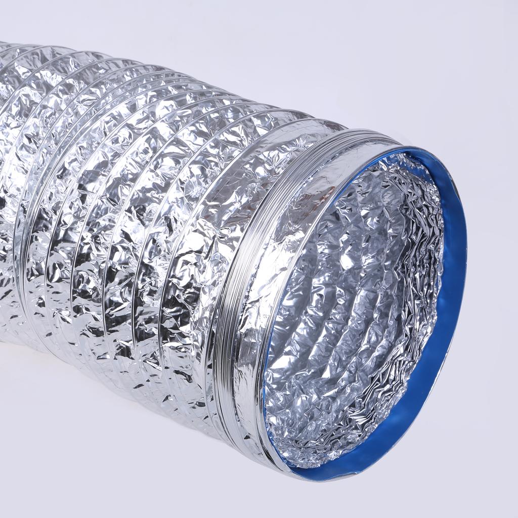 Aluminum Hose Inner Diameter 8Inch Flexible 1.5/3Meter Pipe Ventilation Ducting Vent Hose Dryer Vent