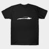 Men Black Print T-shirt Kia Stinger Gt Silhouette No-Cut Transfer Paper Print Cotton Tshirt