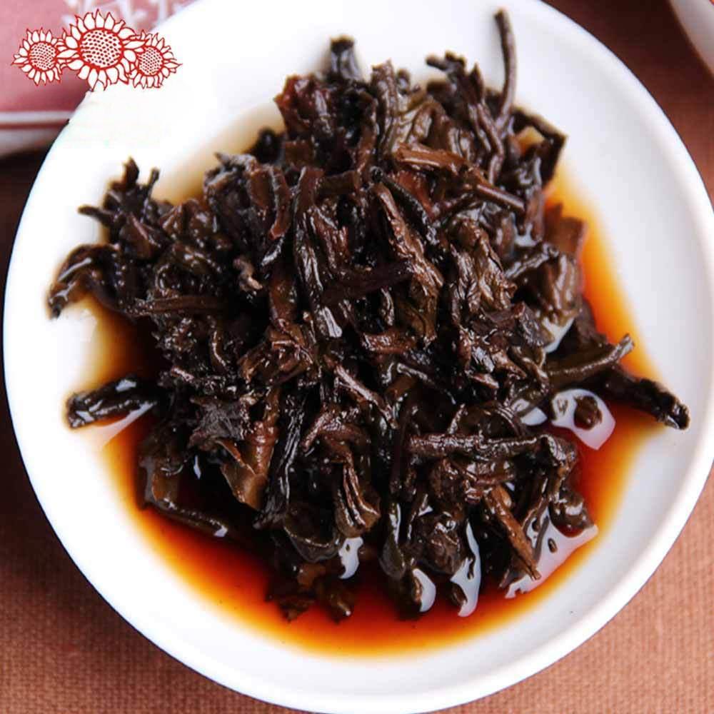 Шу Пуэр 2018yr HaiWan 9978 Пакет 181 LaoTongZhi Старый Товарищ Спелый Чайный Пирог Пуэр — фото 6