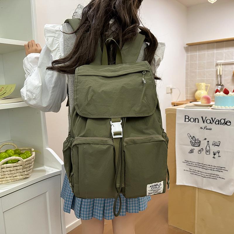 Women's Trendy Japanese Style Multi-Pocket College Backpack - Large Capacity Casual Fashion
