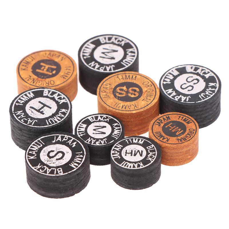 Kamui Tips 11/14Mm Japonské Kulečníkové Karambolové Poolové Špičky Kulečníkové Tágo Špičky H M S Hm Ss Tvrdost Snookerové Kulečníkové Příslušenství