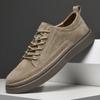 Fashion Suede Leather Mens Sneakers Fashion Lace Up Casual Shoes Men All-match Outdoor Oxford Shoes Versatile Male Formal Dress Footwear