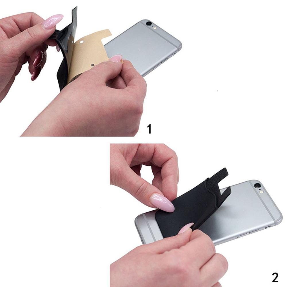Wallet ID Card Adhesive Mobile Phone Pocket Phone Card Holder Phone Cash Holder Phone Card Pocket
