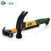 SATA Goat's Foot Carpenter's Hammer: High-Carbon Steel, Wood Handle, Nail Puller, Compact Size.