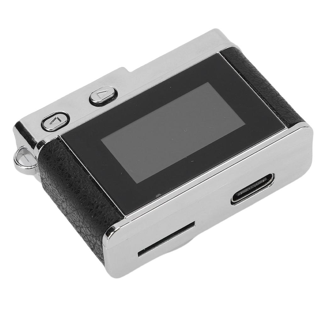 Keychain Camera 1080P Wide Angle Lens Type C Vintage Compact Camera with Color Screen for Campus Life Records Festival Celebrations