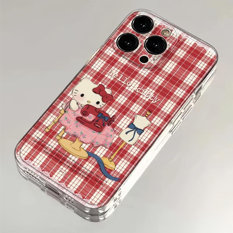 Tailor kitty new mobile phone case all-inclusive for Apple 15PROMAX/15/16/16 PRO/14/13