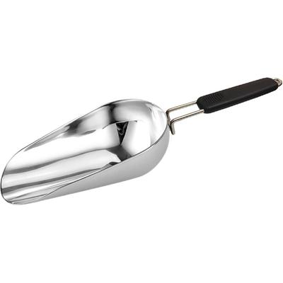 Edelstahl 6 Unzen Eisschaufel mit gutem Griff - Küche, Gefrierschrank, Hundefutter, Popcornschaufel - Spülmaschinenfest