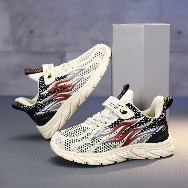 Children's sports shoes medium and large children's breathable mesh shoes boys spring and autumn light wear-resistant running breathable and comfo