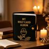 Portable Holy Card Holder Booklet Organizer Case with 20 Sleeves for Church Prayer Retreat Travel Home Family Gatherings