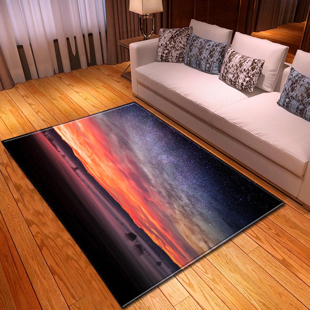 Simple Starry Sky Living Room Carpet Bedroom Dining Room Floor Mat Pattern Size