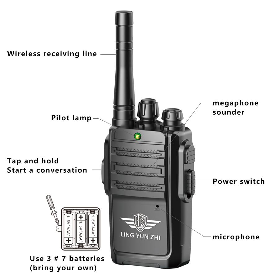 LZ031 1 Paar Walkie-Talkies für Kinder, Geschenke, Sprachanruf, Familien-Walkie-Talkie für Camping, Wandern, drinnen und draußen