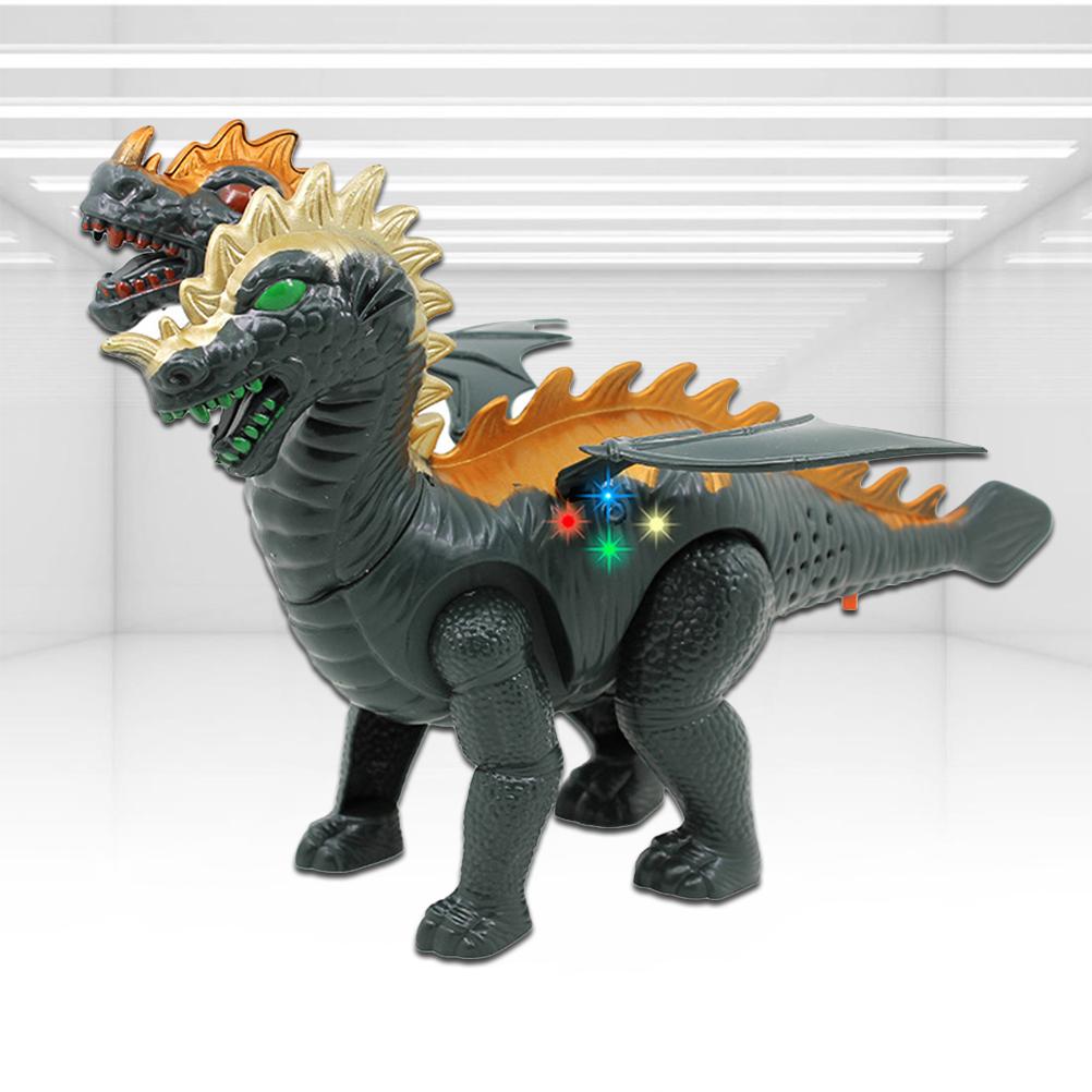 Toy Double Head Electric Toy Creative Dinosaurs Model Toy Kid Educational Toy