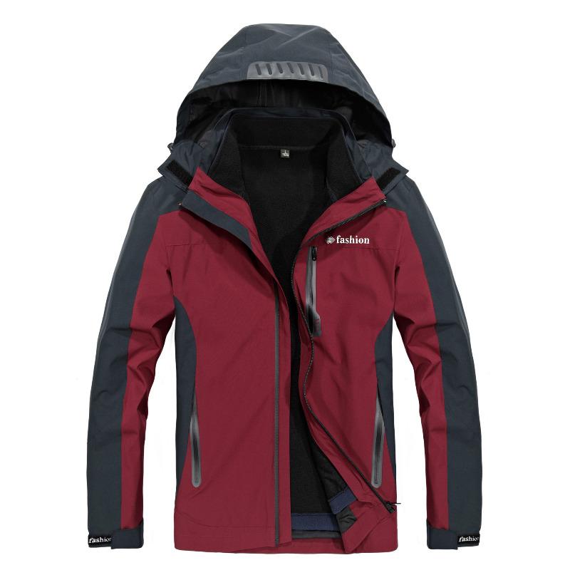 Jacket 3-in-1 Men's Outdoor Removable Windproof Waterproof Jacket