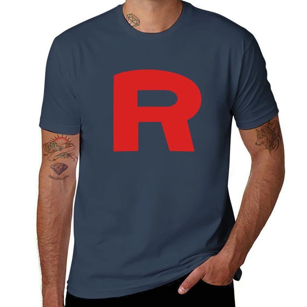 Team Rocket Go Official Logo Tshirt Casual Pattern Print Tee Shirt