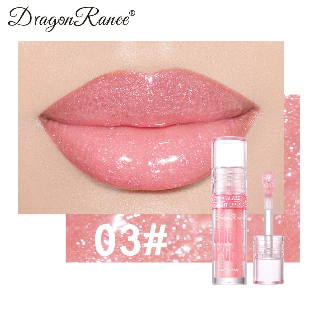 

Стеклянная увлажняющая помада-зеркало с эффектом водного сияния, бусины и большая кисточка для создания загадочных губ, блестящая маслянистая помада, водостойкий и стойкий жидкий блеск для губ