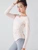 Women's V-neck Long-sleeve Yoga Top - Elegant, Loose, and Breathable for Spring and Autumn Fitness