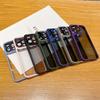 Fine Shield Fine Hole Mobile Phone Case Is Suitable for Apple 16PROMAX Electroplating 15 Semi-transparent 13 Metal Lens Ring 12/11