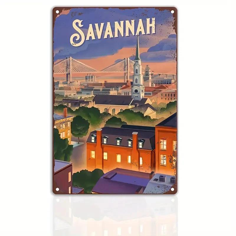 Retro Metal Sign Travel The World VENICE CANADA TORONTO  Vintage Poster Home Bar Room Pub Cafe Club Hotel Wall Decor Plate