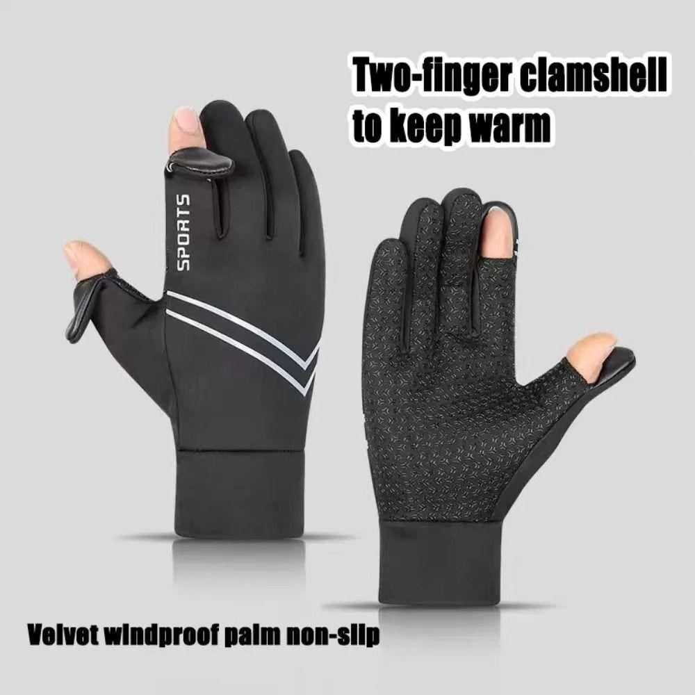 Touchscreen Cycling Gloves Double Layer Ski Gloves Unisex Winter Gloves