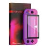 eXtremeRate PlayVital Custom Hard Case for Switch Includes Screen Protector Rose Lite, (Clear, Purple, Red)