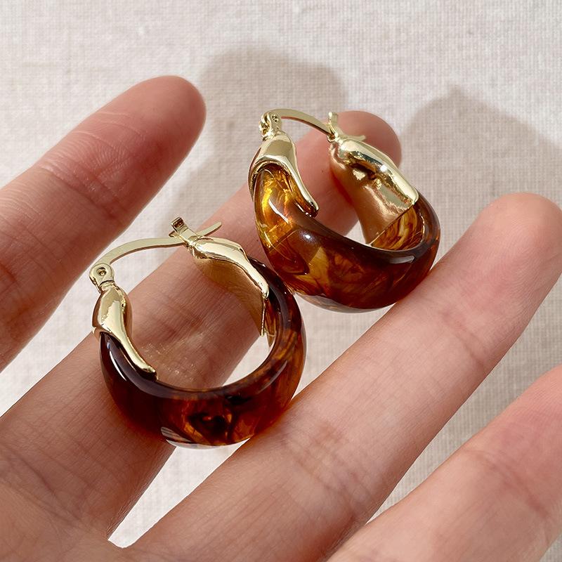 

Серьги JMXD из натурального камня Тигровый глаз для женщин, Минималистичные изящные золотистые пусеты, Ретро эстетика, Украшения для ушей, Серьги с кристаллами для исцеления чакр