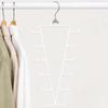 2Pcs 12 Hooks Metal V Shaped Hanger Wall Mounted Laundry Hanger Hat Storage Rack  Household