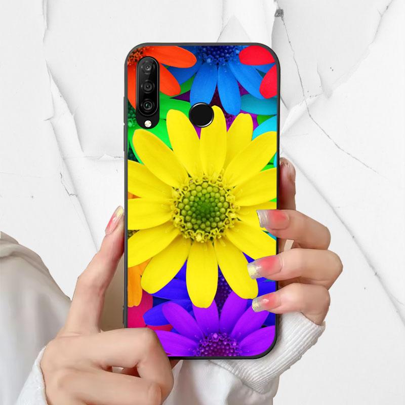 Phone Cover For Huawei P30 Lite Silicone Case MAR-LX1A Fashion Painted Shockproof Soft Fundas For Huawei Nova 4e Coque P30Lite