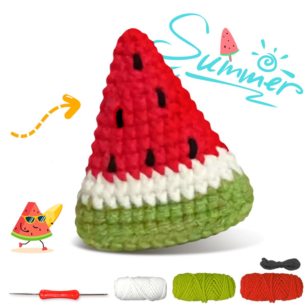 

YAMAXIN 1PC Fruit Theme Crochet Kit for Beginners - DIY Craft Tool Set Easy Knitting Arts & Crafts Project сливовый